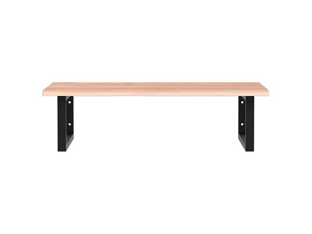 Badkamer wandschap staal en massief eikenhout