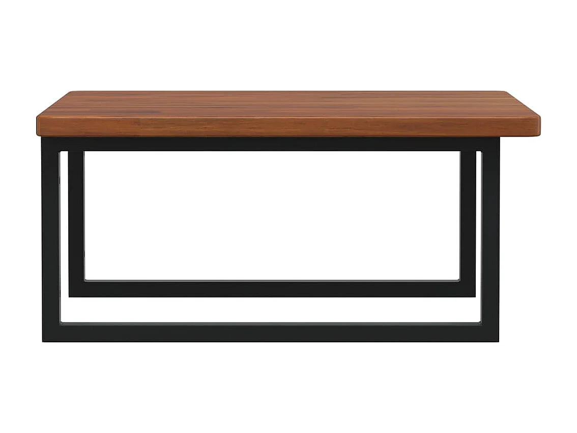 Étagère de vasque murale acier et bois de chêne massif