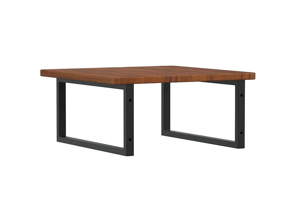 Badkamer wandschap staal en massief eikenhout