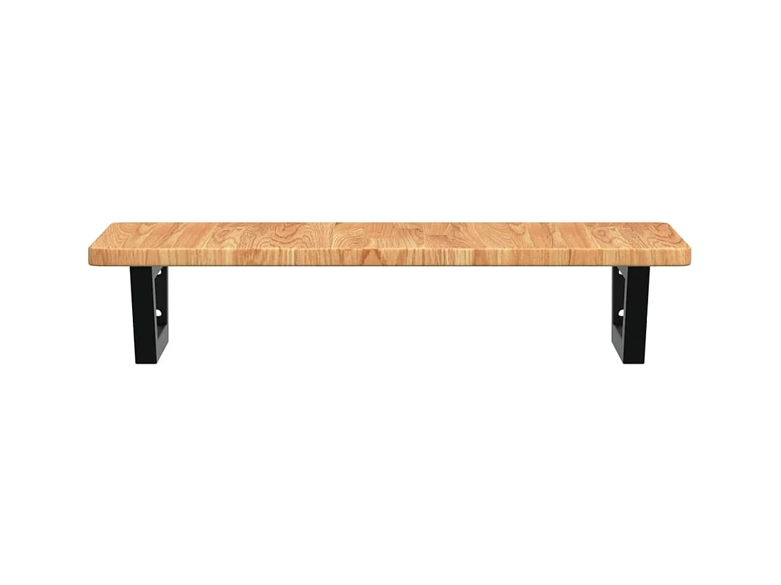 Badkamer wandschap staal en massief eikenhout