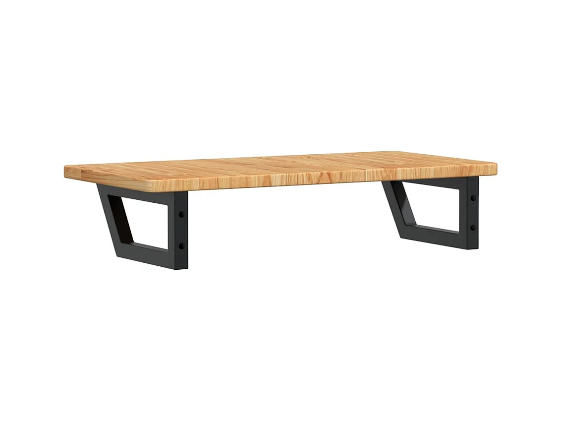 Badkamer wandschap staal en massief eikenhout