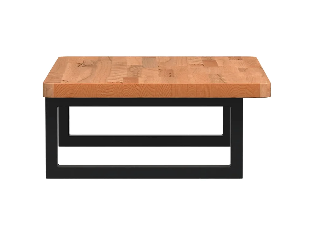 Badkamer wandschap staal en massief beukenhout