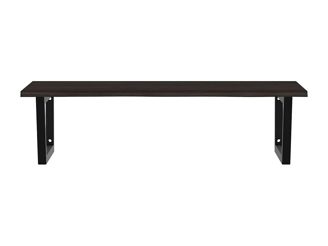 Badkamer wandschap staal en massief eikenhout