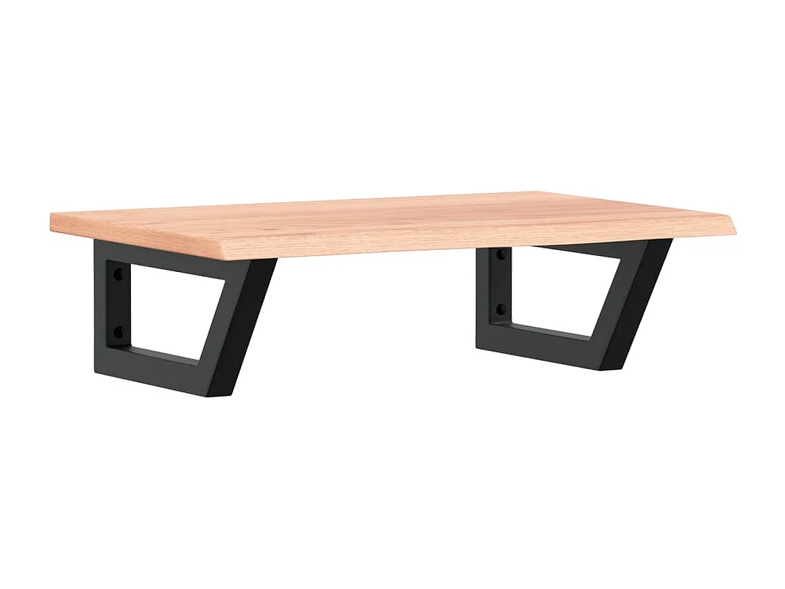 Badkamer wandschap staal en massief eikenhout