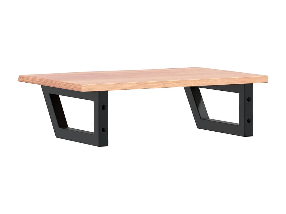 Badkamer wandschap staal en massief eikenhout