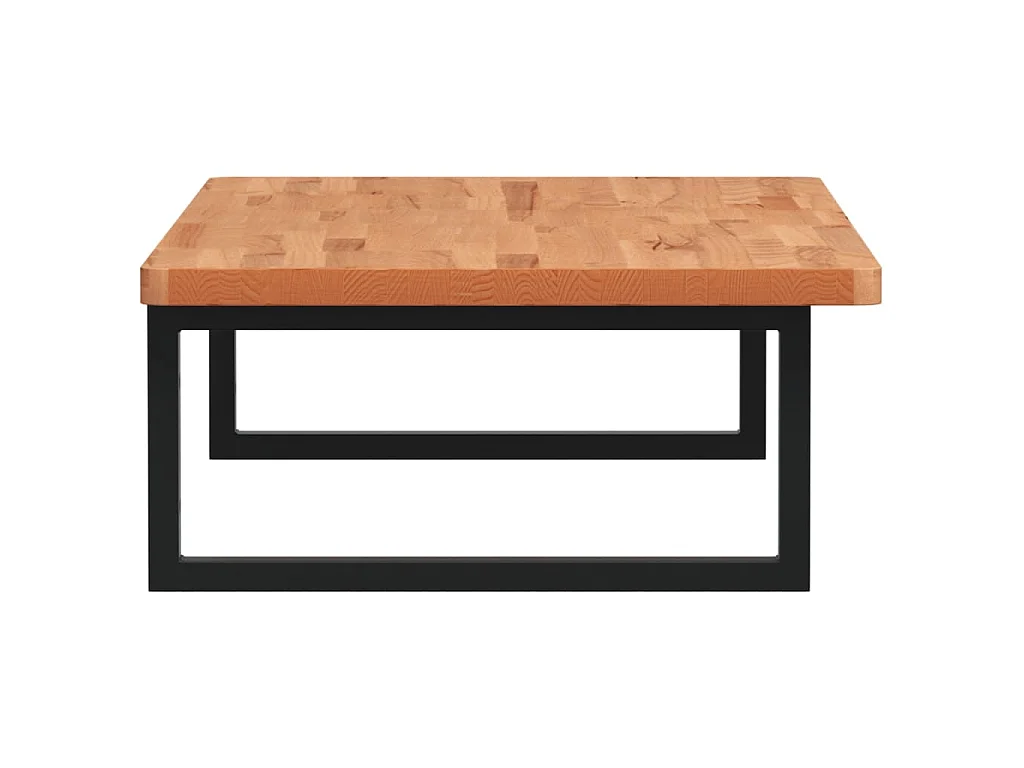Waschbeckenregal Wandmontage Stahl und Massivholz Buche