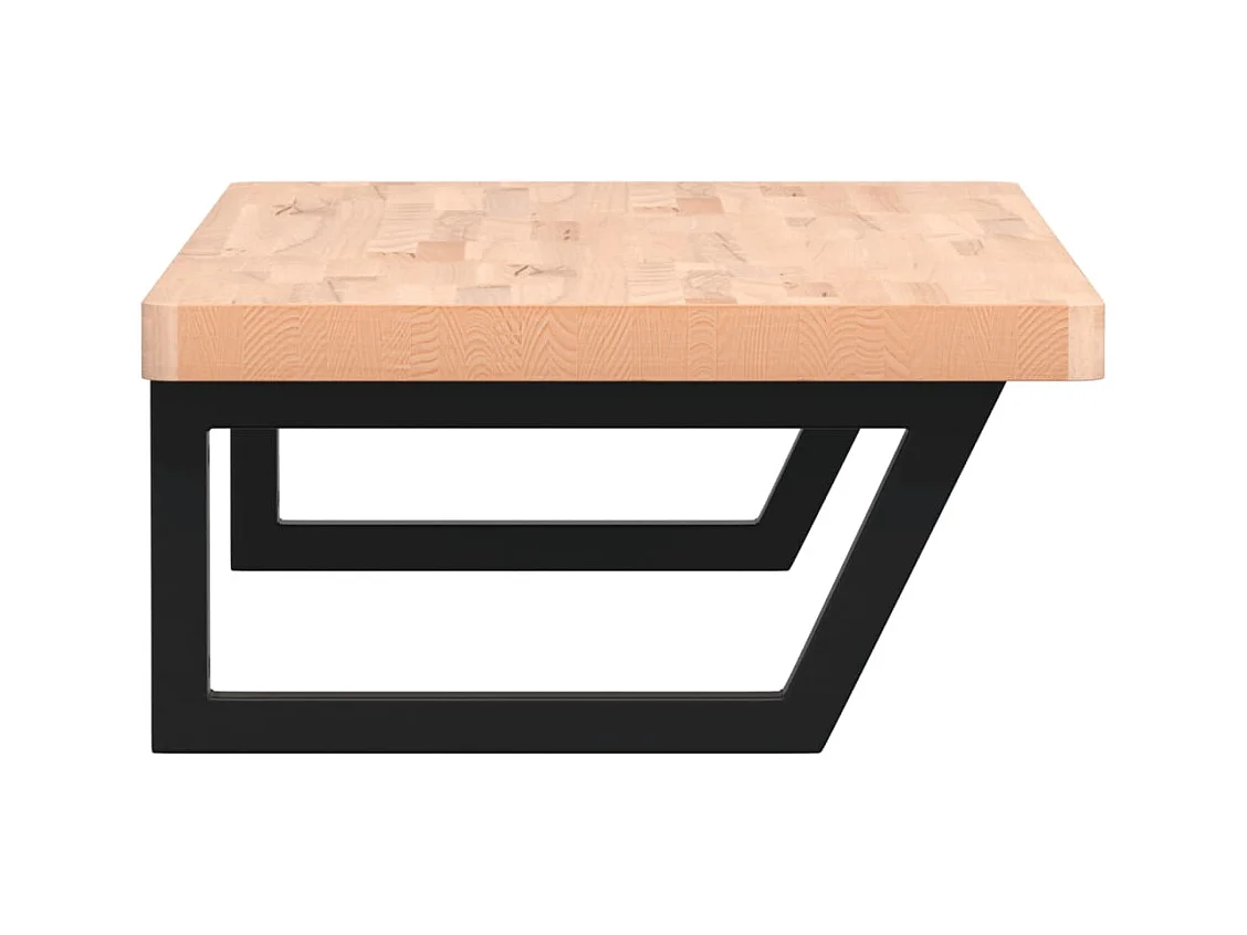 Badkamer wandschap staal en massief beukenhout