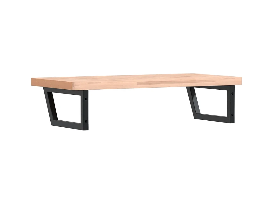 Badkamer wandschap staal en massief beukenhout