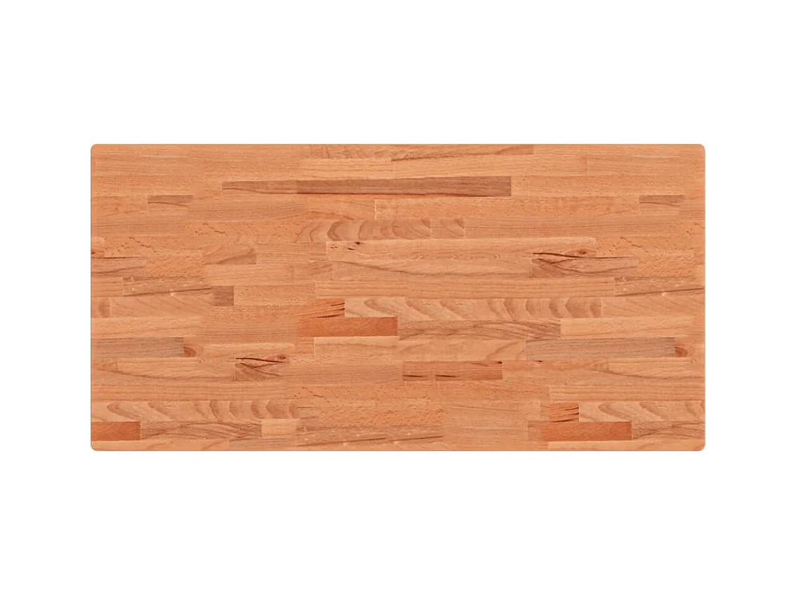 Ripiano a Parete per Lavabo in Acciaio e Massello di Faggio