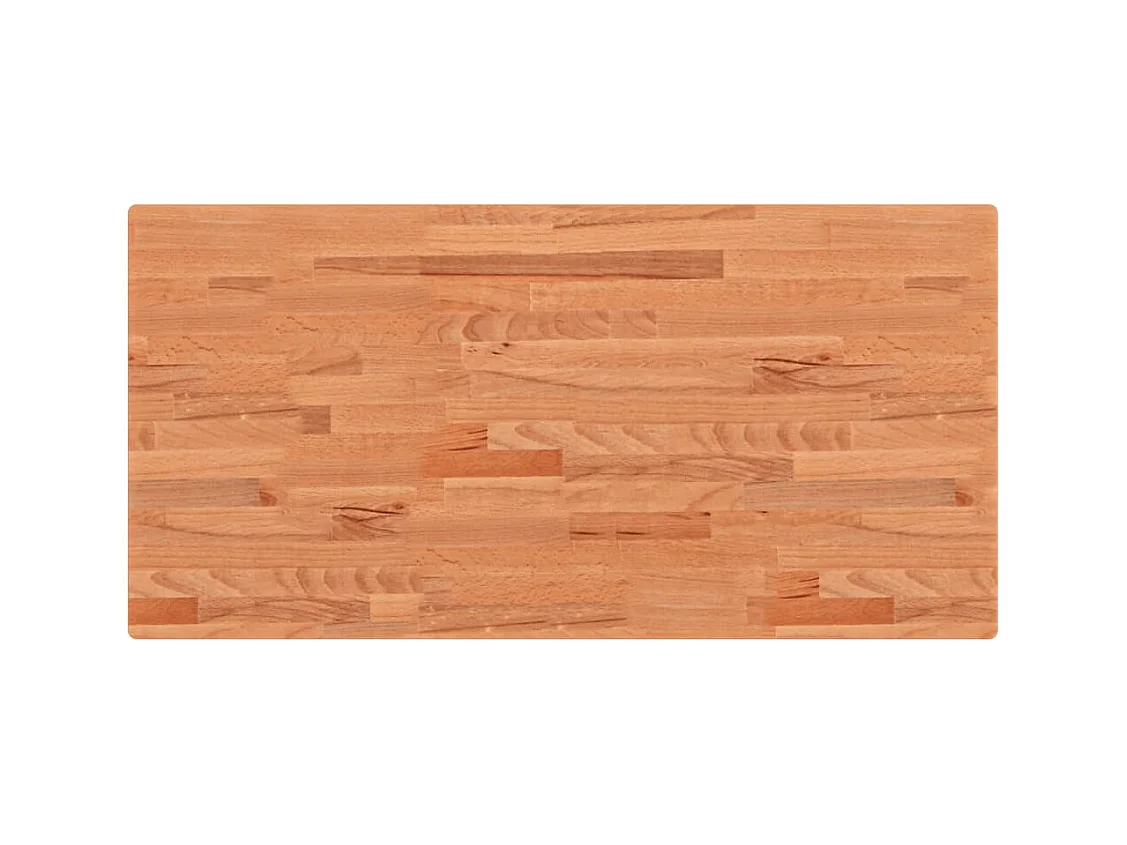 Ripiano a Parete per Lavabo in Acciaio e Massello di Faggio