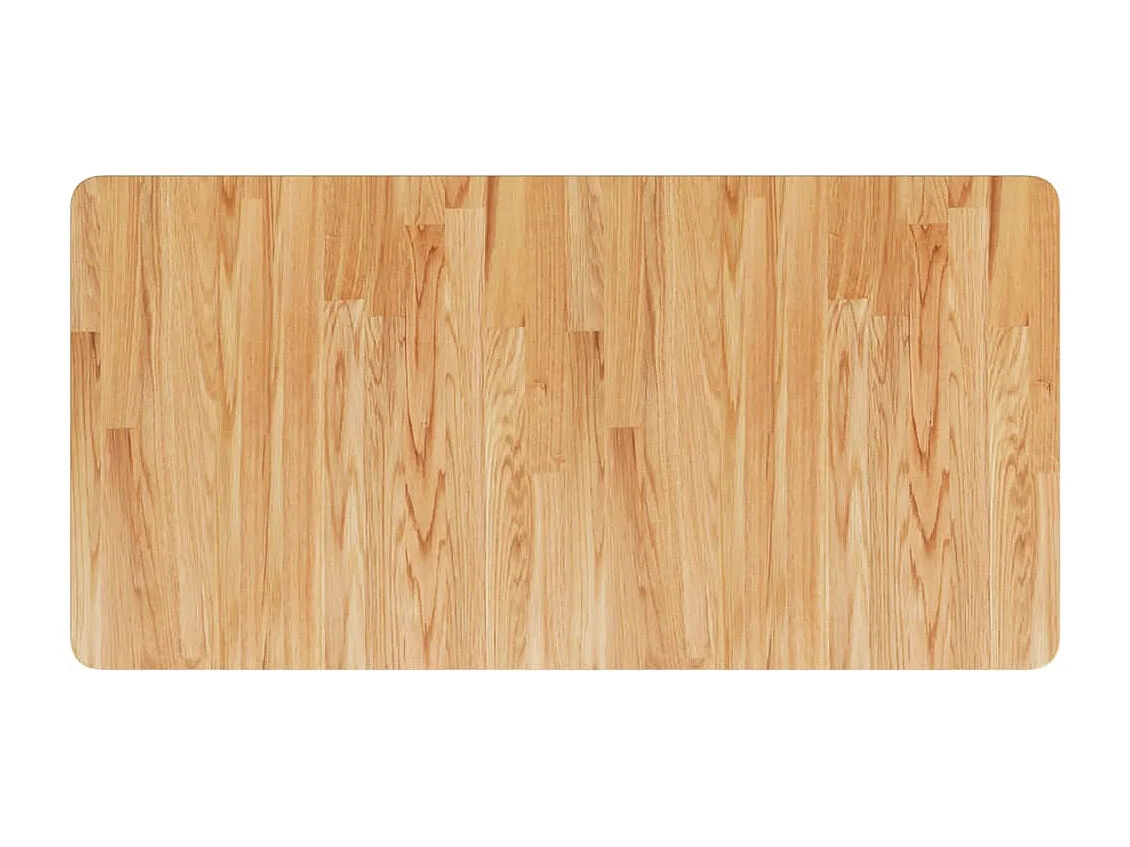 Étagère de vasque murale acier et bois de chêne massif