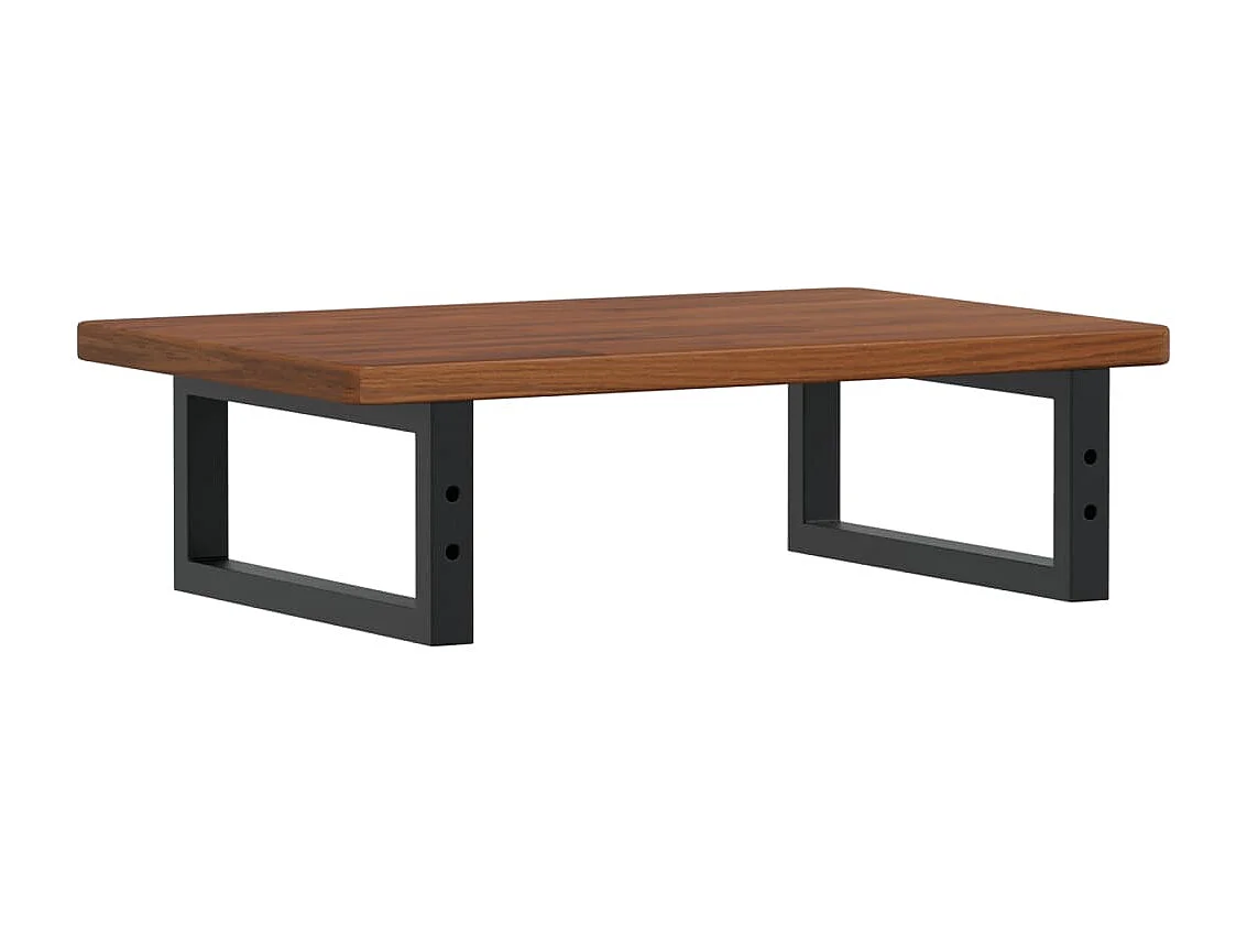 Badkamer wandschap staal en massief eikenhout