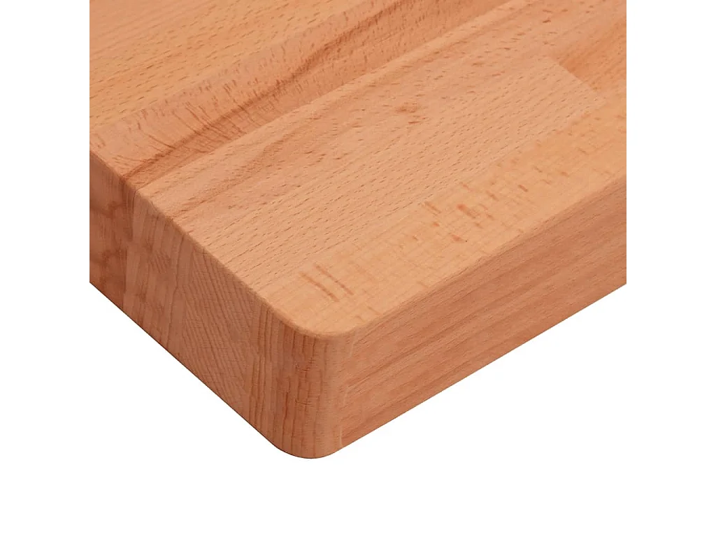 Estante de lavabo de pared de acero y madera maciza de haya