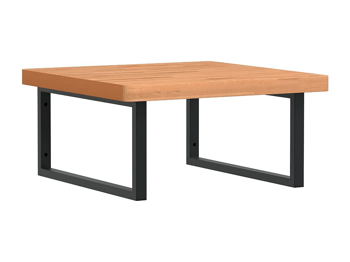 Badkamer wandschap staal en massief beukenhout