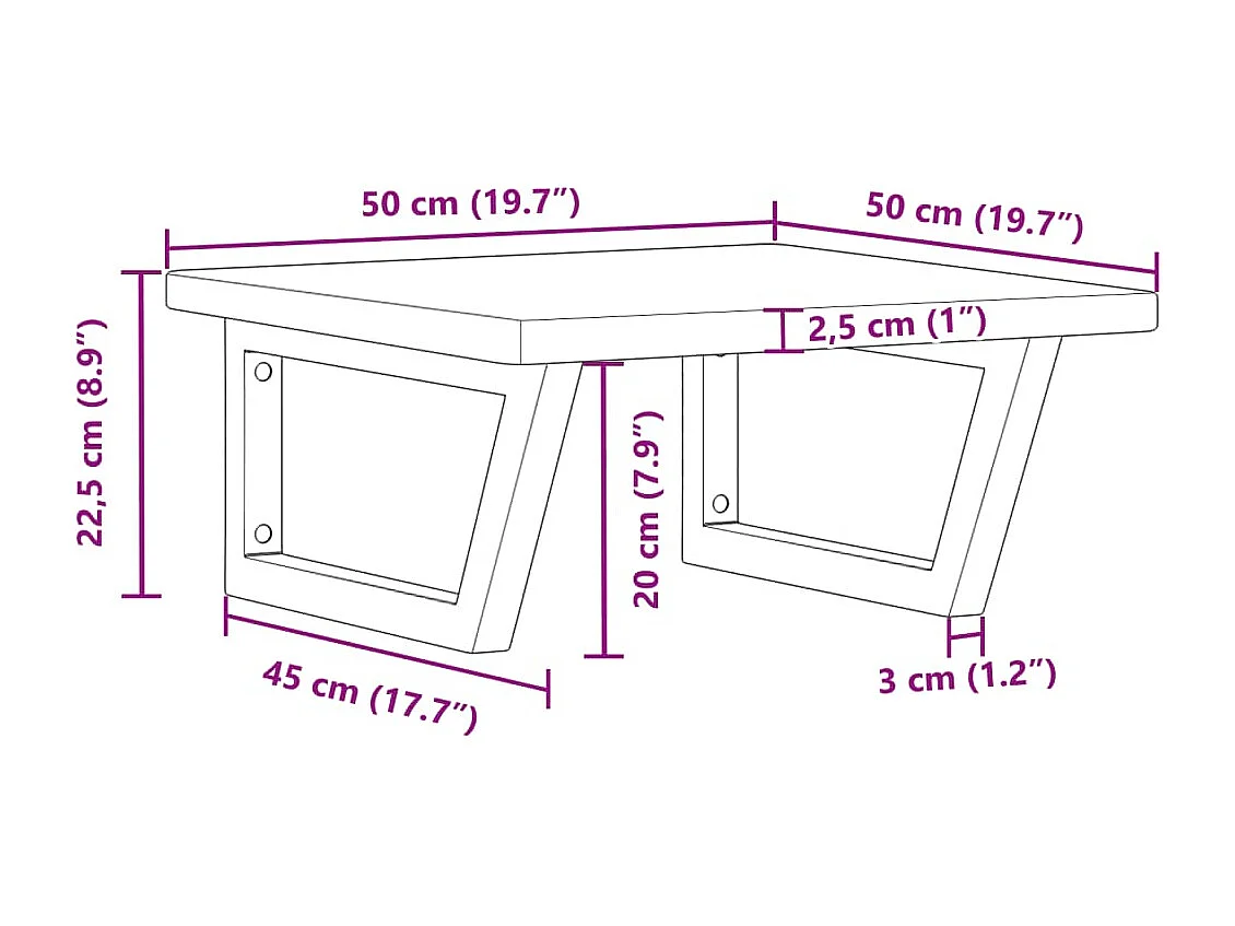 Badkamer wandschap staal en massief eikenhout