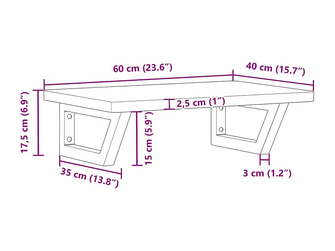 Badkamer wandschap staal en massief beukenhout