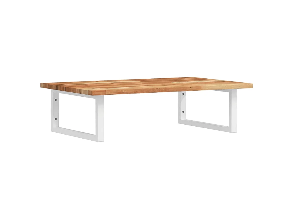 Waschbeckenregal Wandmontage Stahl und Akazienholz