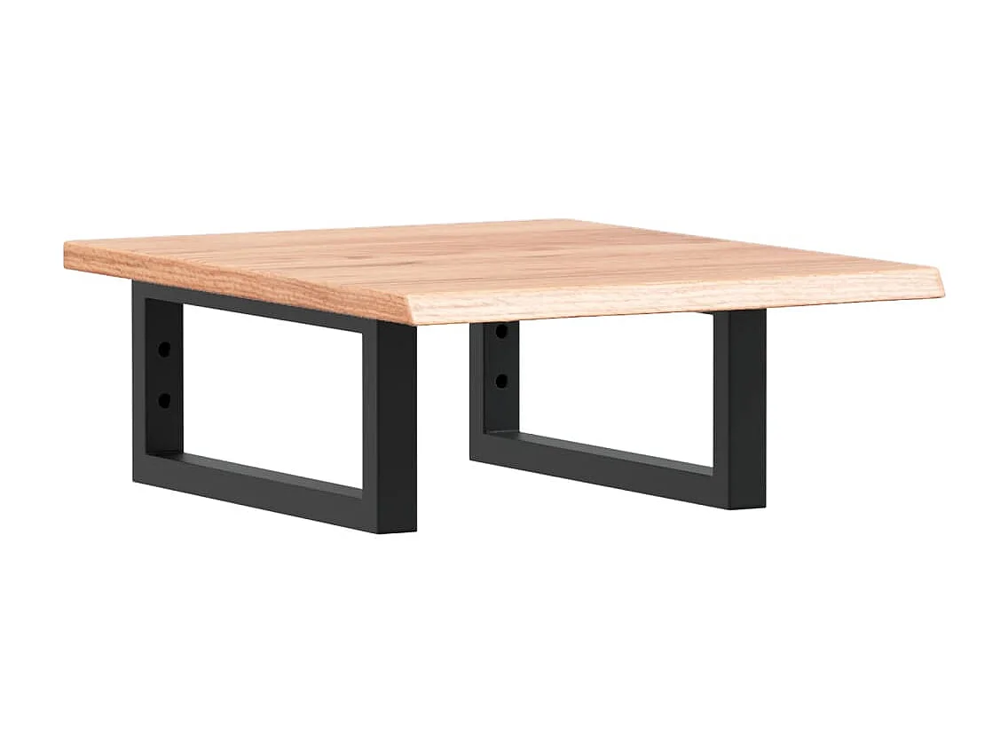 Badkamer wandschap staal en massief eikenhout