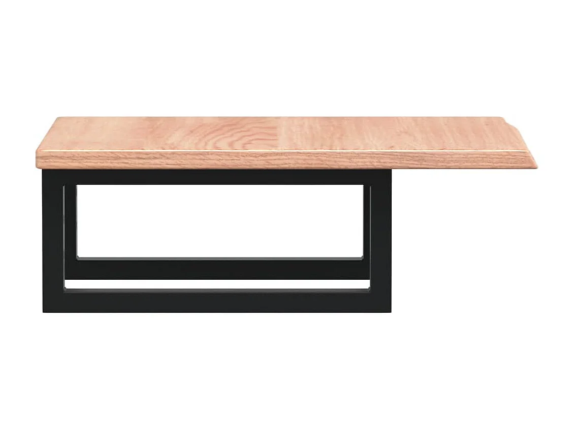 Badkamer wandschap staal en massief eikenhout