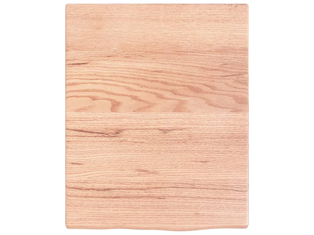 Estante de lavabo de pared de acero y madera maciza de roble