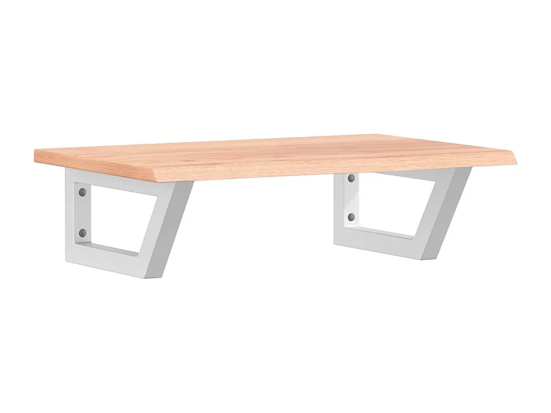 Badkamer wandschap staal en massief eikenhout