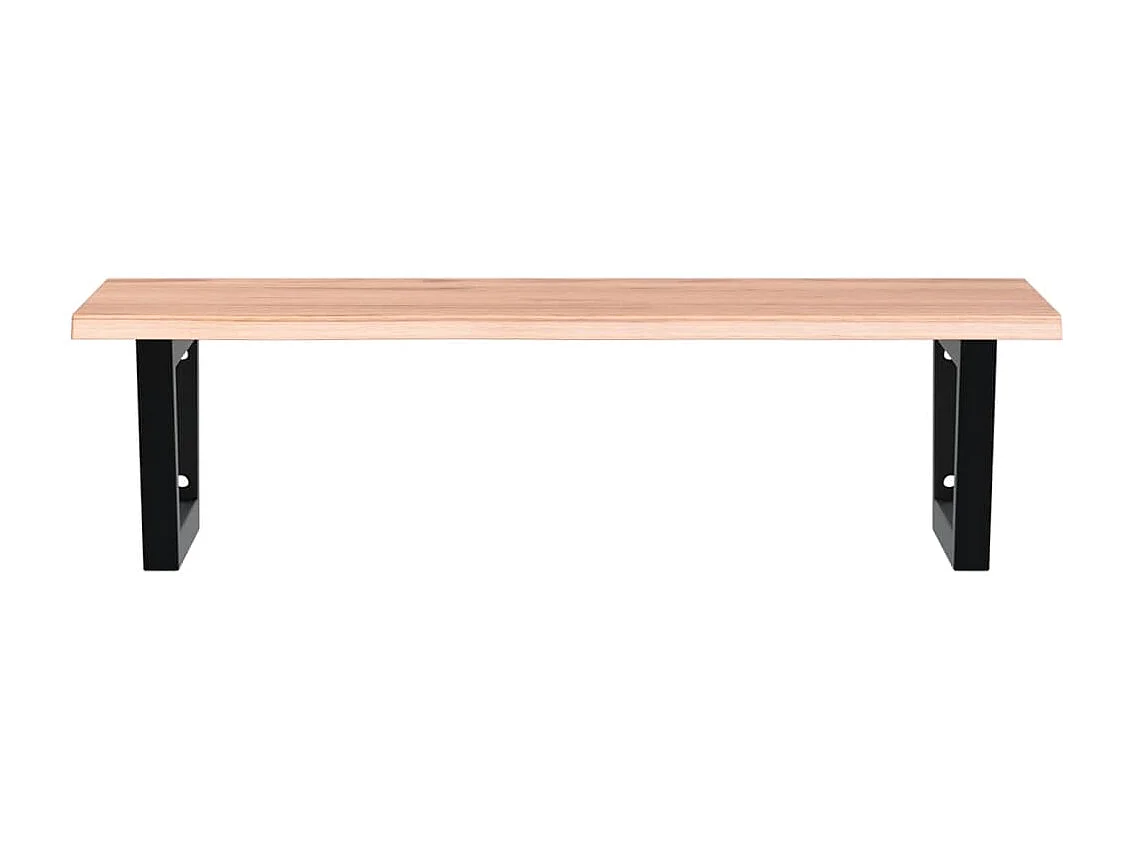 Badkamer wandschap staal en massief eikenhout