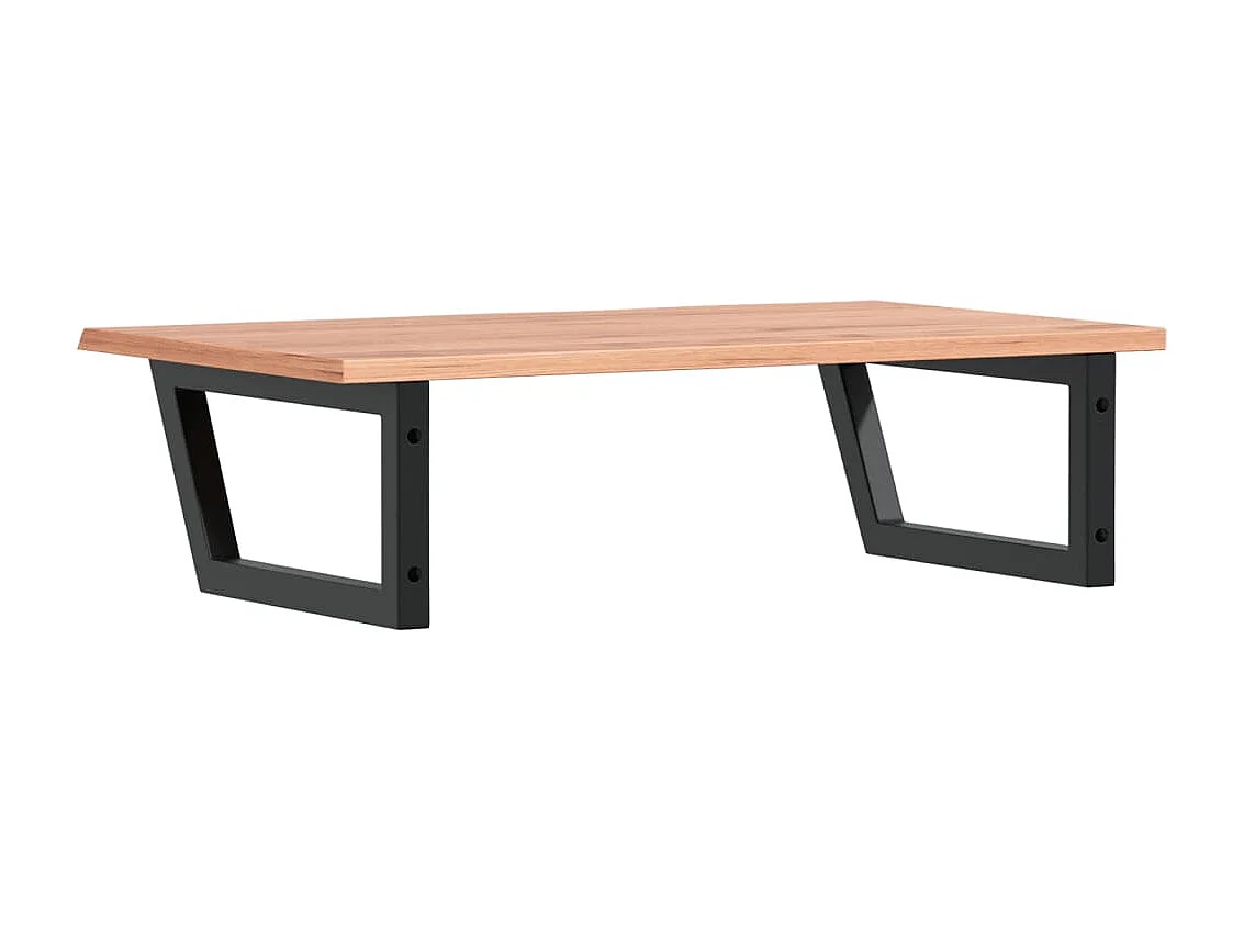 Badkamer wandschap staal en massief eikenhout