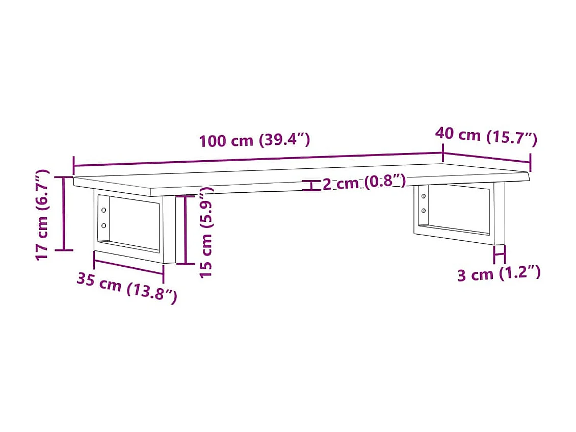 Badkamer wandschap staal en massief eikenhout