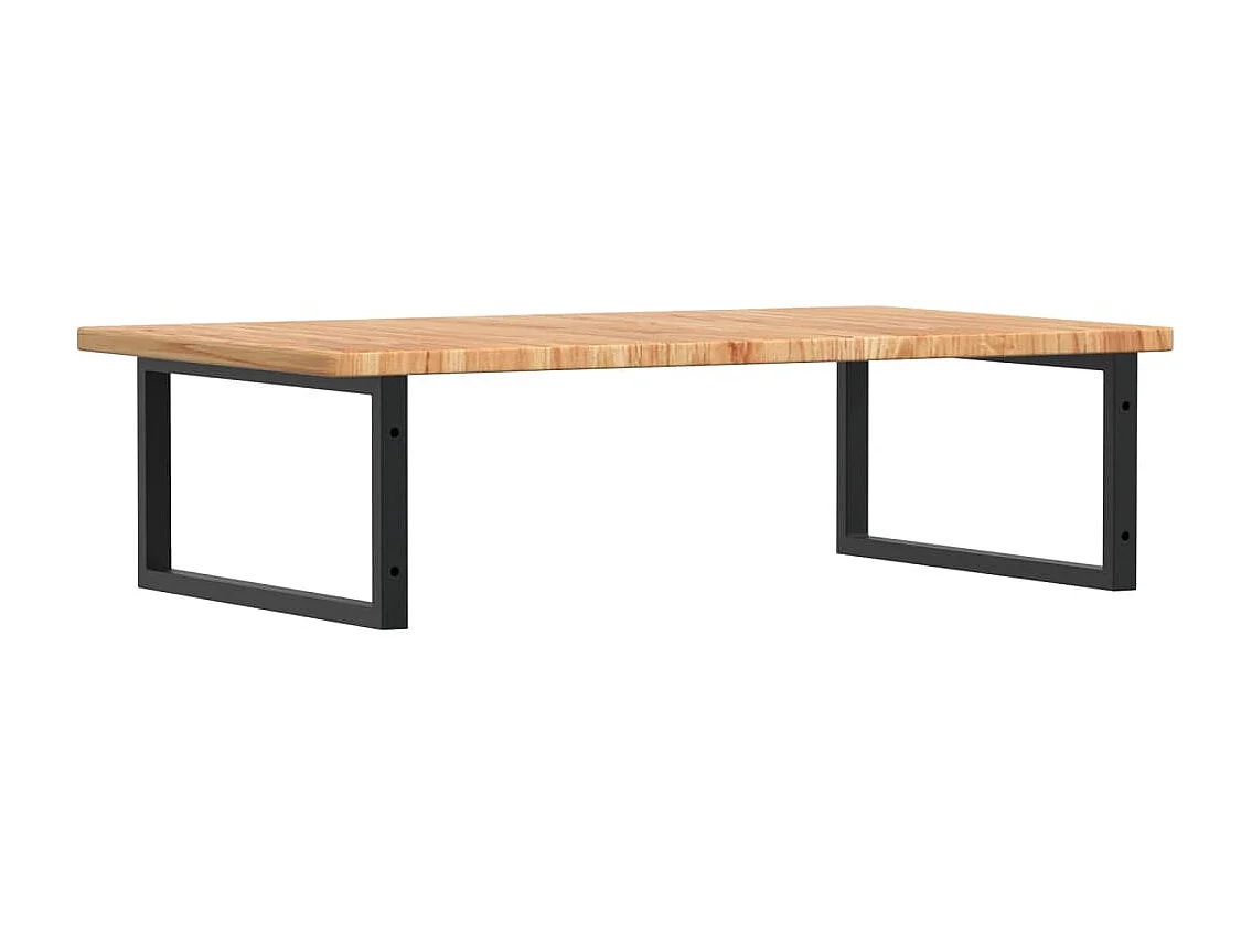 Badkamer wandschap staal en massief eikenhout