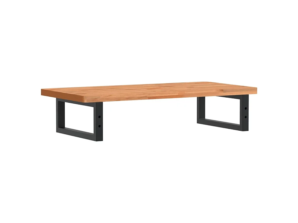 Badkamer wandschap staal en massief beukenhout