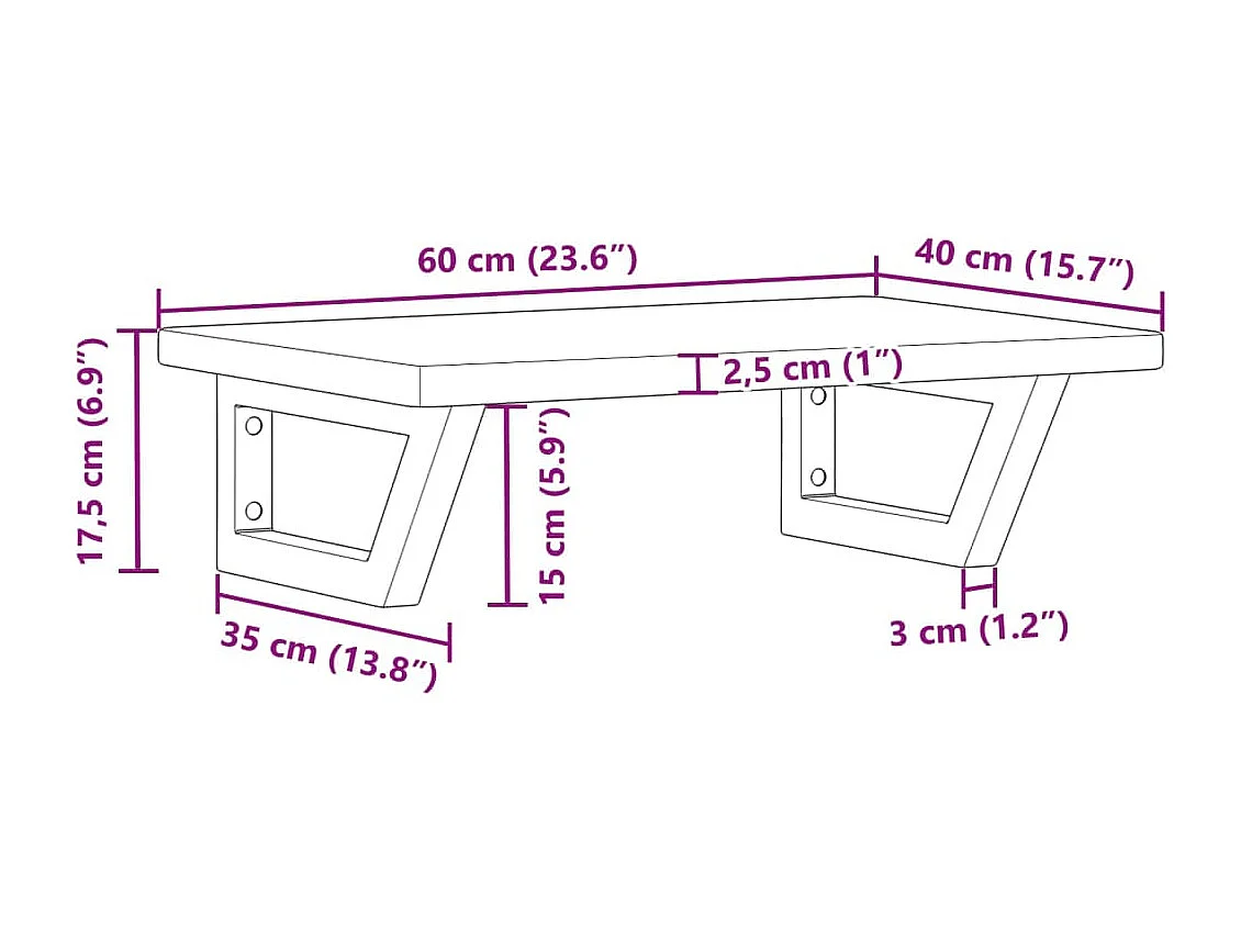 Badkamer wandschap staal en massief eikenhout