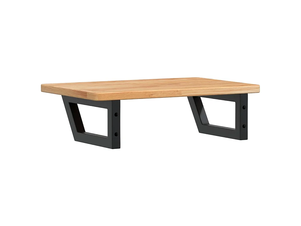 Badkamer wandschap staal en massief eikenhout