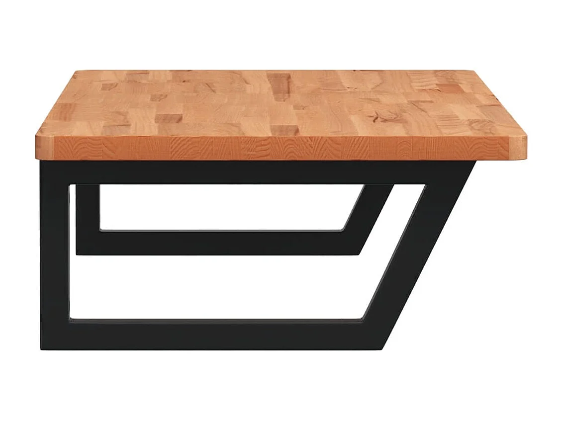 Badkamer wandschap staal en massief beukenhout