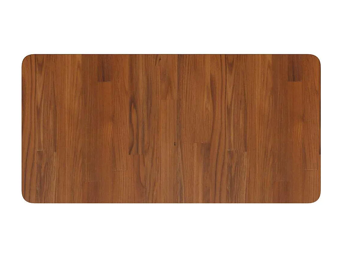 Étagère de vasque murale acier et bois de chêne massif