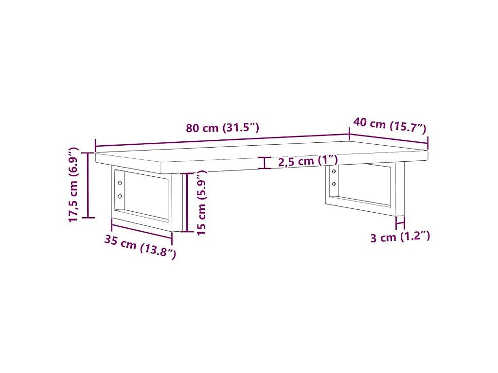 Badkamer wandschap staal en massief eikenhout