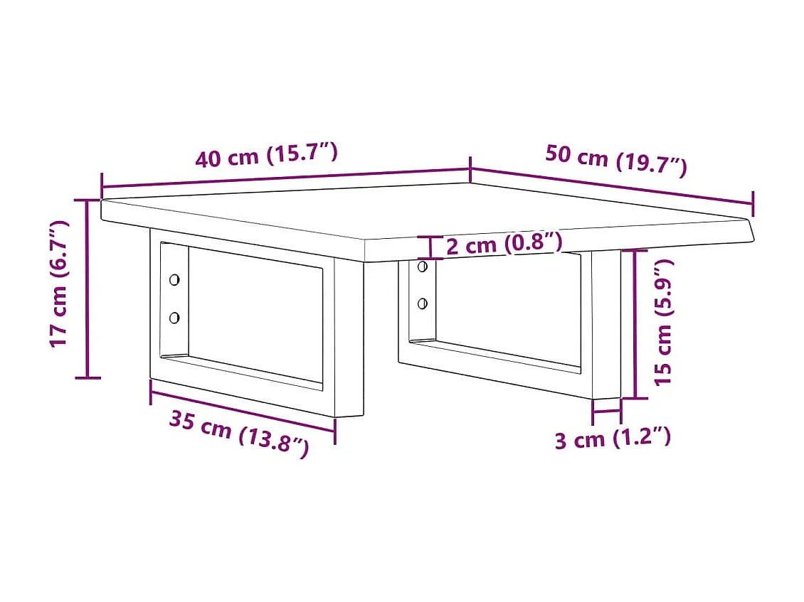 Badkamer wandschap staal en massief eikenhout
