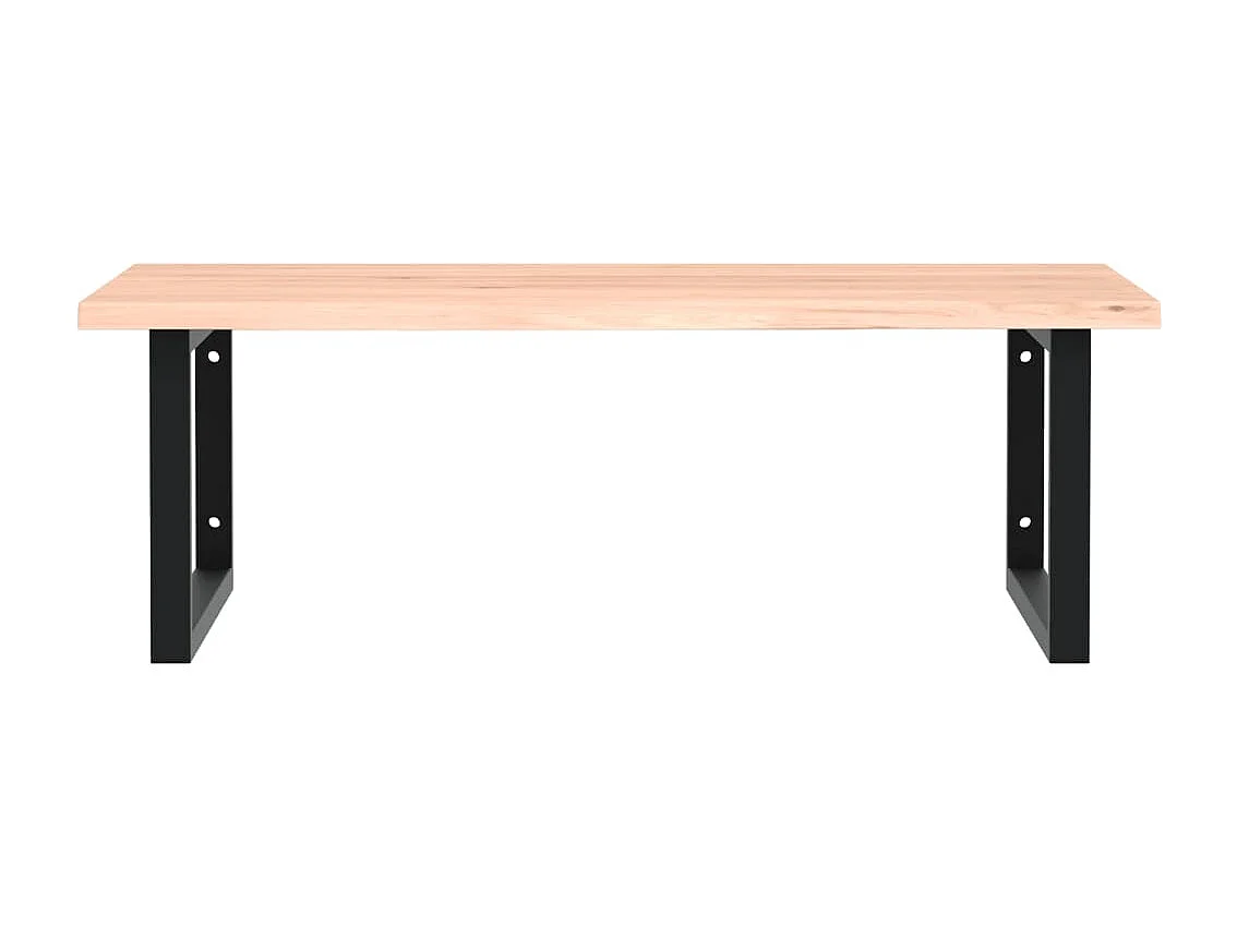 Badkamer wandschap staal en massief eikenhout