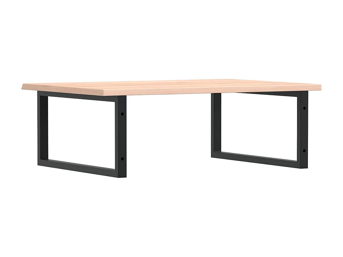 Badkamer wandschap staal en massief eikenhout