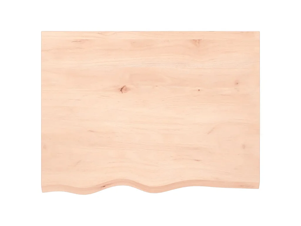 Estante de lavabo de pared de acero y madera maciza de roble