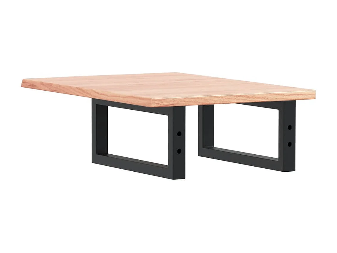 Badkamer wandschap staal en massief eikenhout