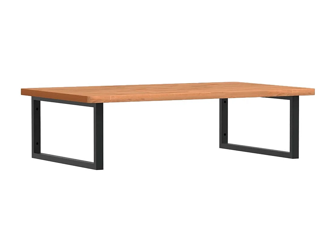 Badkamer wandschap staal en massief beukenhout