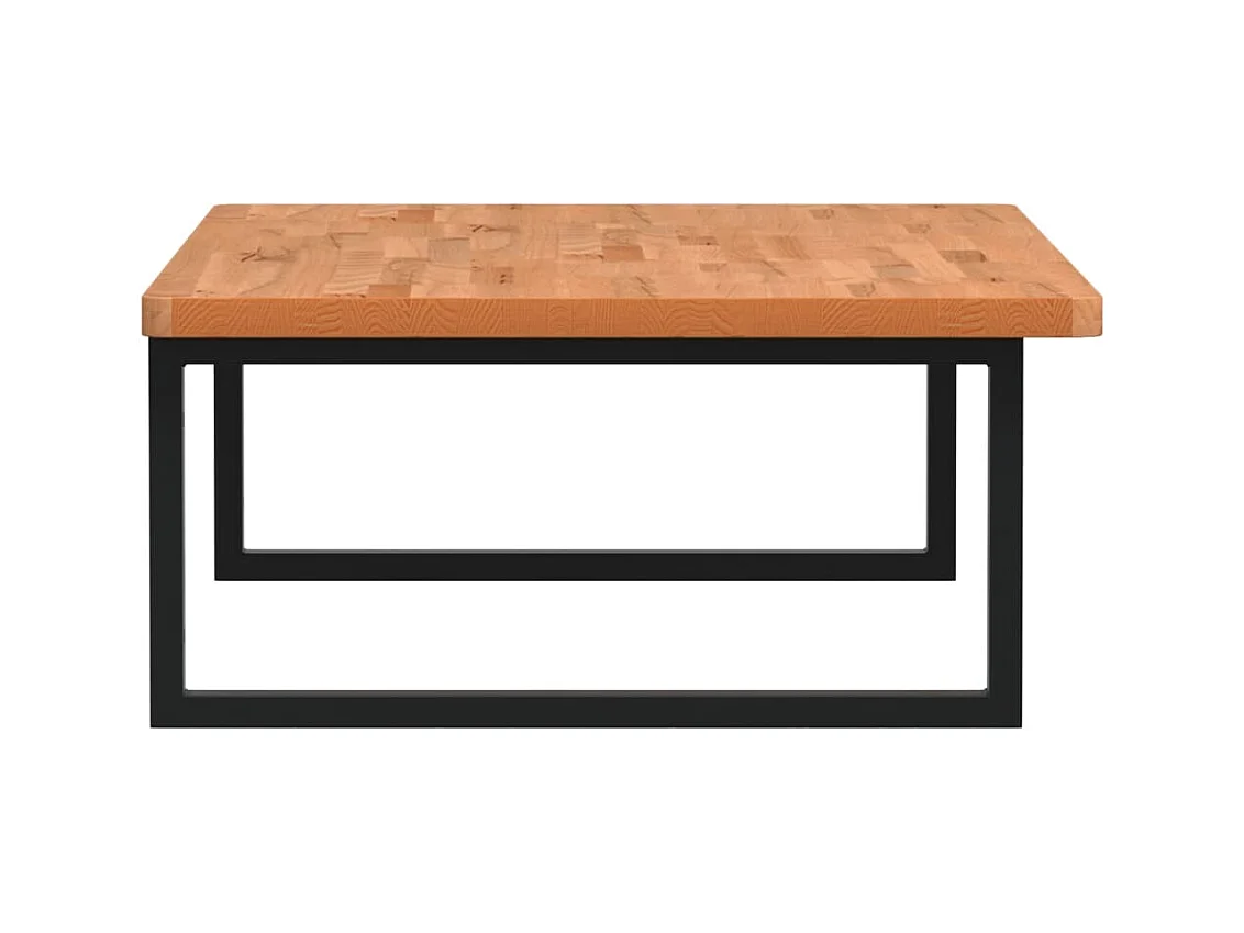 Ripiano a Parete per Lavabo in Acciaio e Massello di Faggio