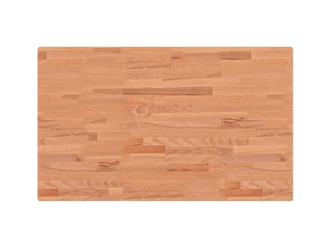 Ripiano a Parete per Lavabo in Acciaio e Massello di Faggio