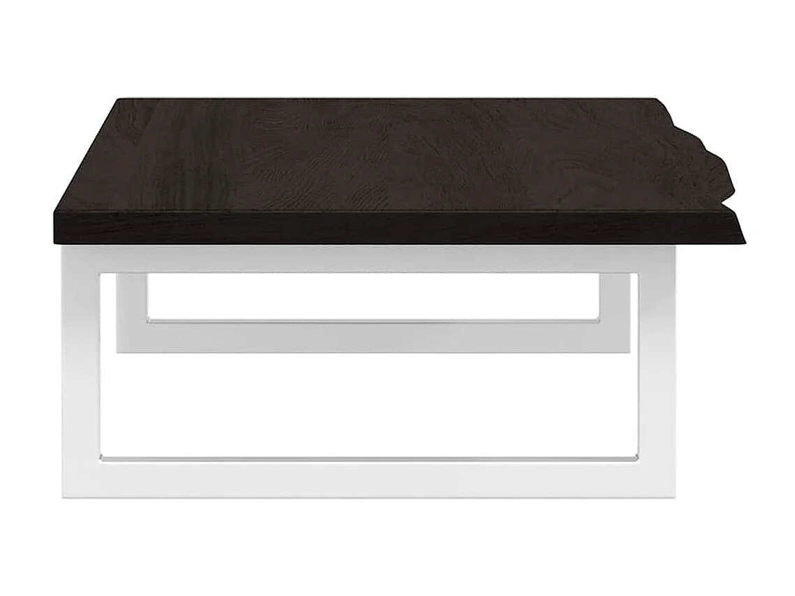 Prateleira de parede p/ lavatório aço/madeira carvalho maciça