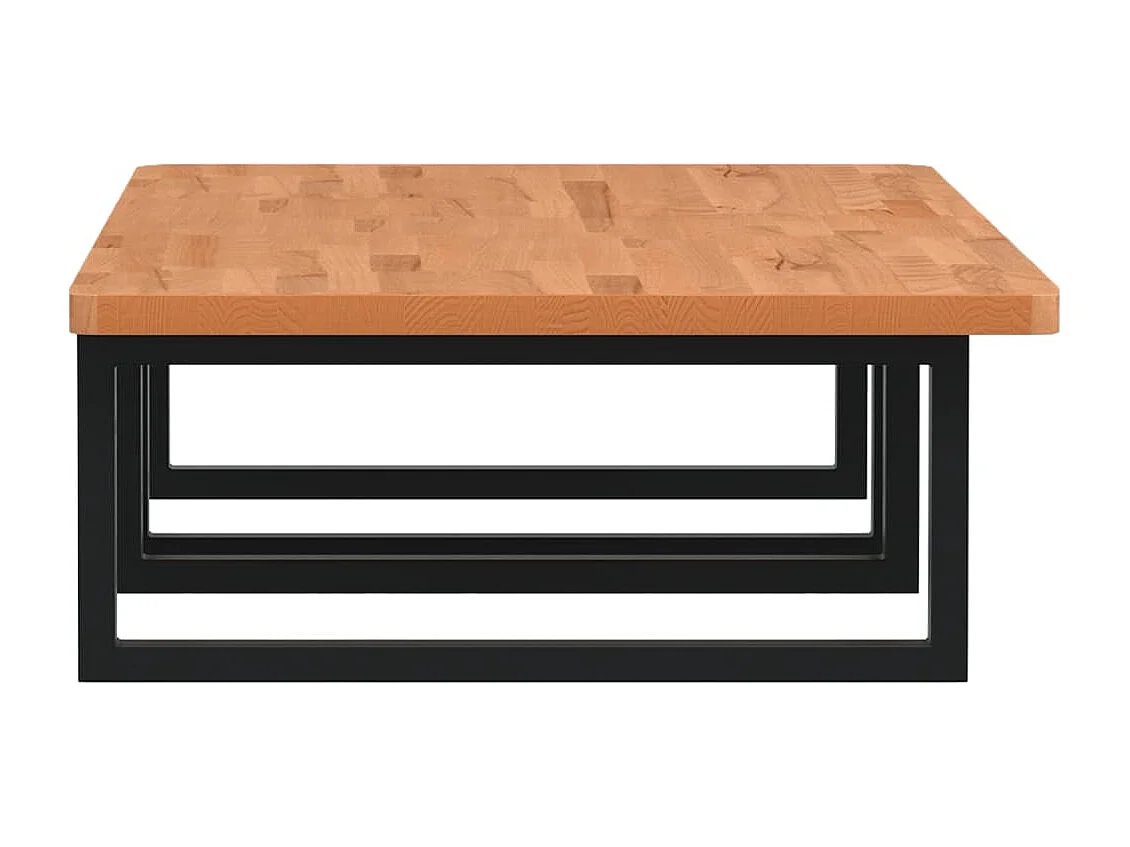 Waschbeckenregal Wandmontage Stahl und Massivholz Buche