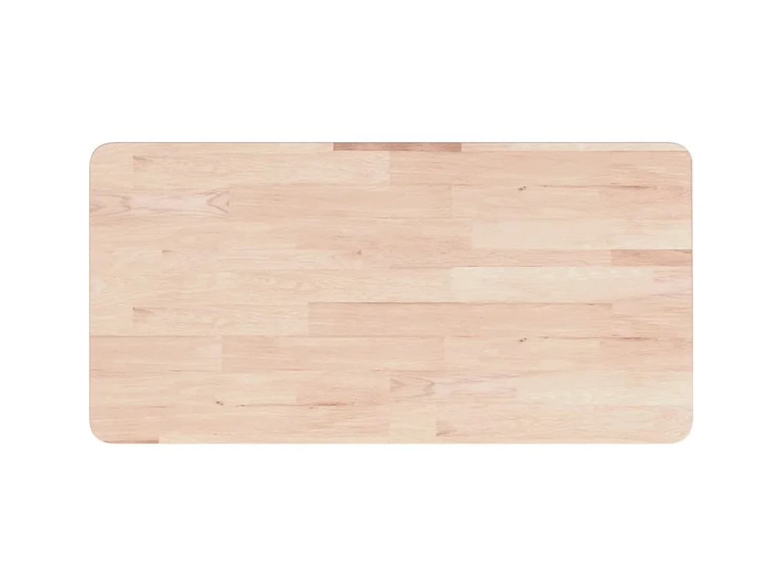 Waschtischplatte mit Halterung Stahl und Massivholz Eiche