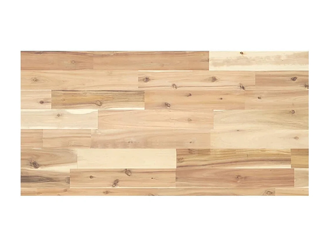 Badkamer wandschap staal en massief acaciahout