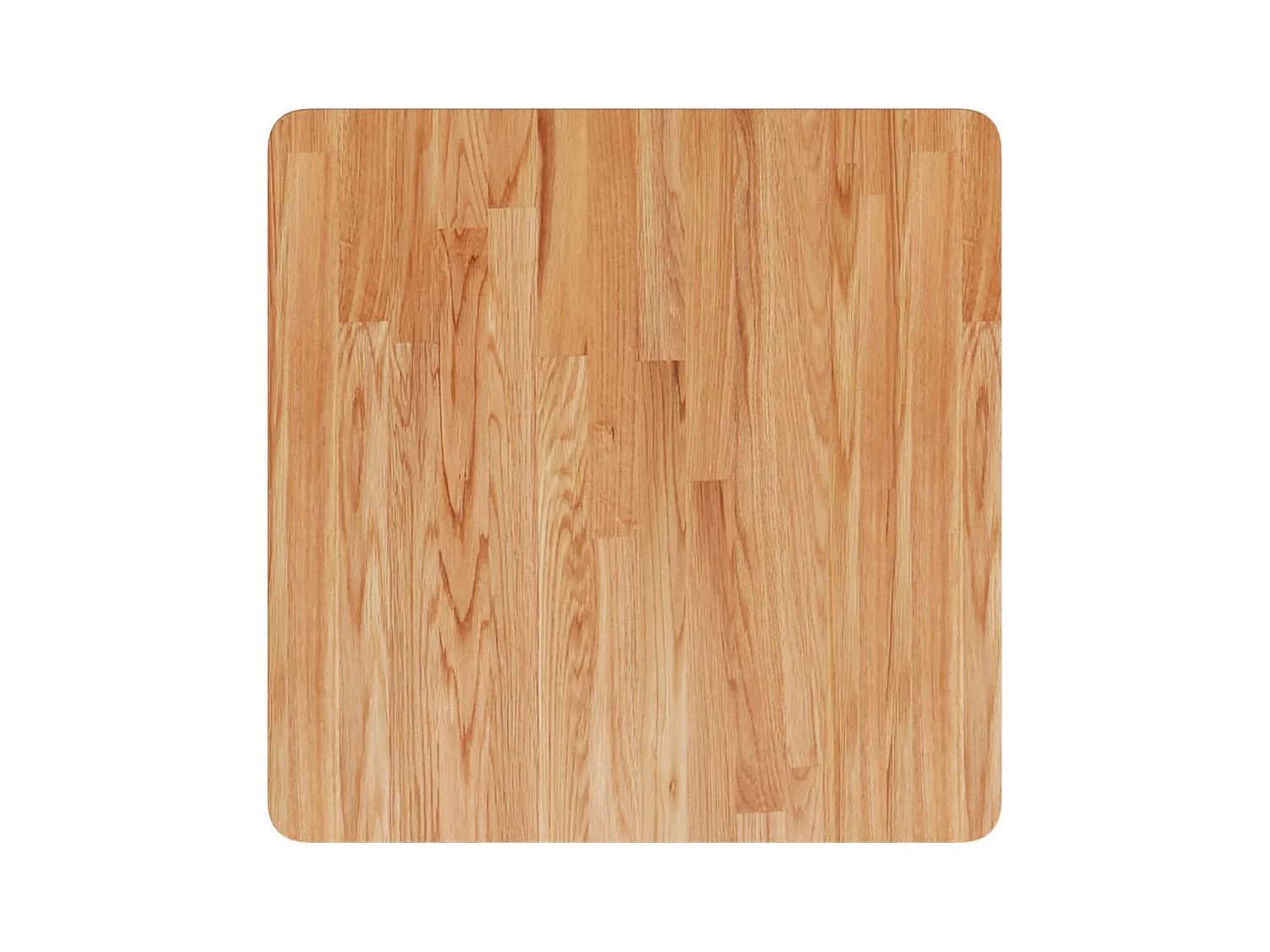 Ripiano a Parete per Lavabo in Acciaio e Massello di Rovere