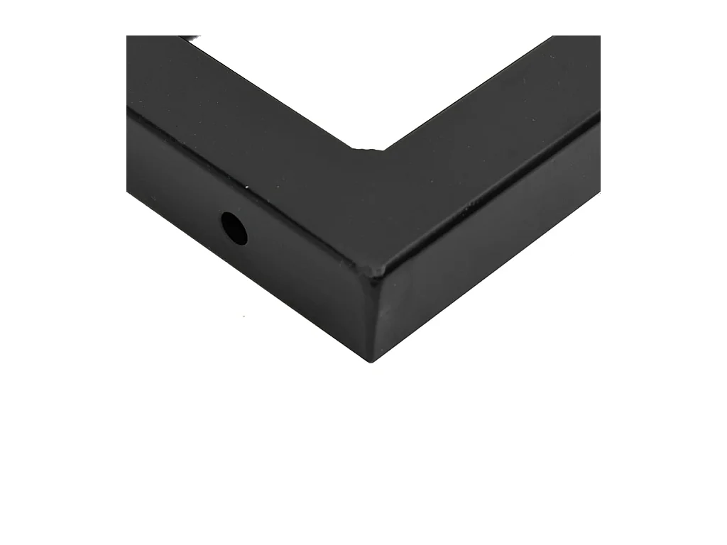 Ripiano a Parete per Lavabo in Acciaio e Massello di Rovere