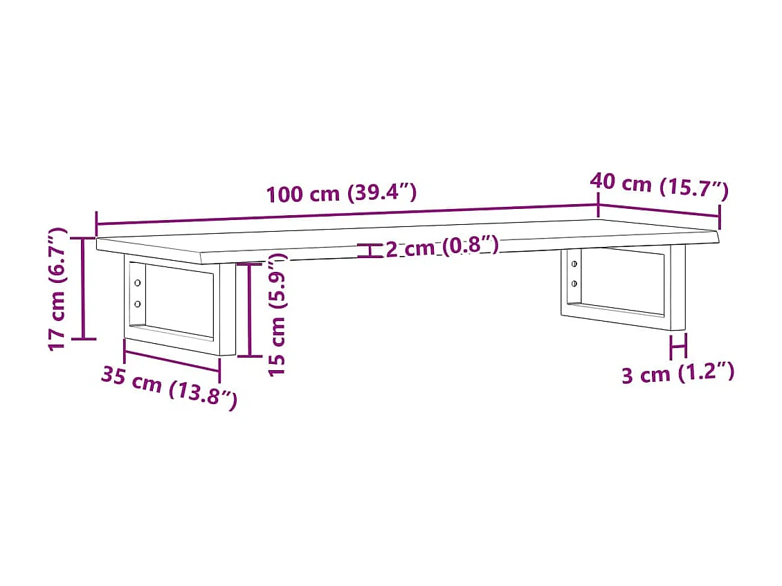 Badkamer wandschap staal en massief eikenhout